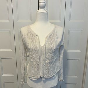 Hollister White Tie Top